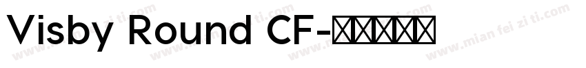 Visby Round CF字体转换